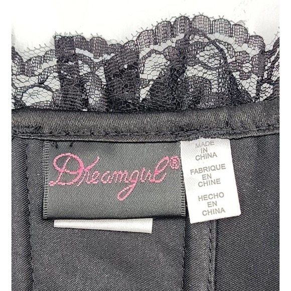 Dreamgirl Corset Strapless Pink Satin Lace Overlay Front Closure Size 34 - Picture 8 of 9